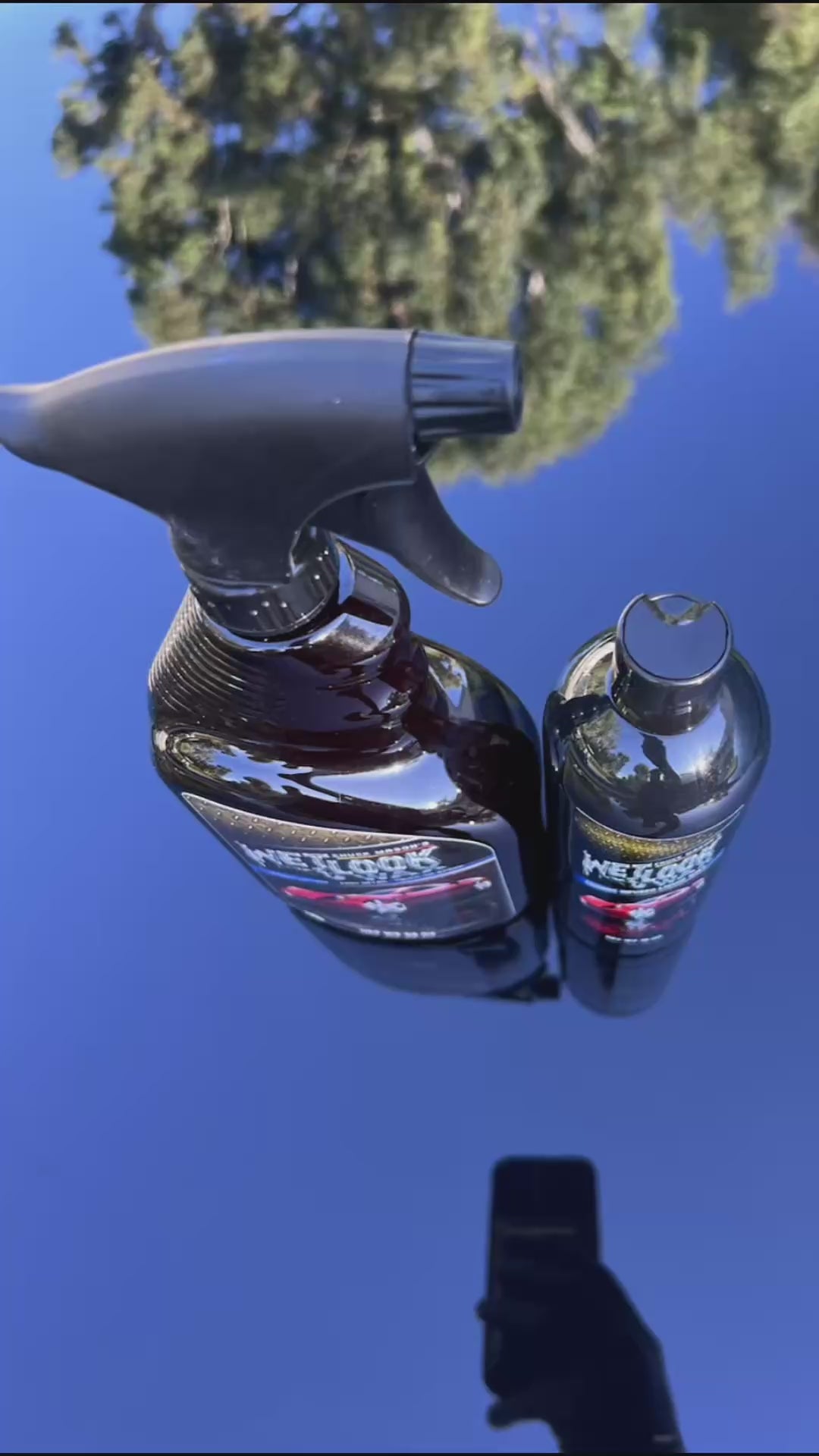 Load video: Chuck Mason Wet Look Detail Spray, Liquid Wax Ad.